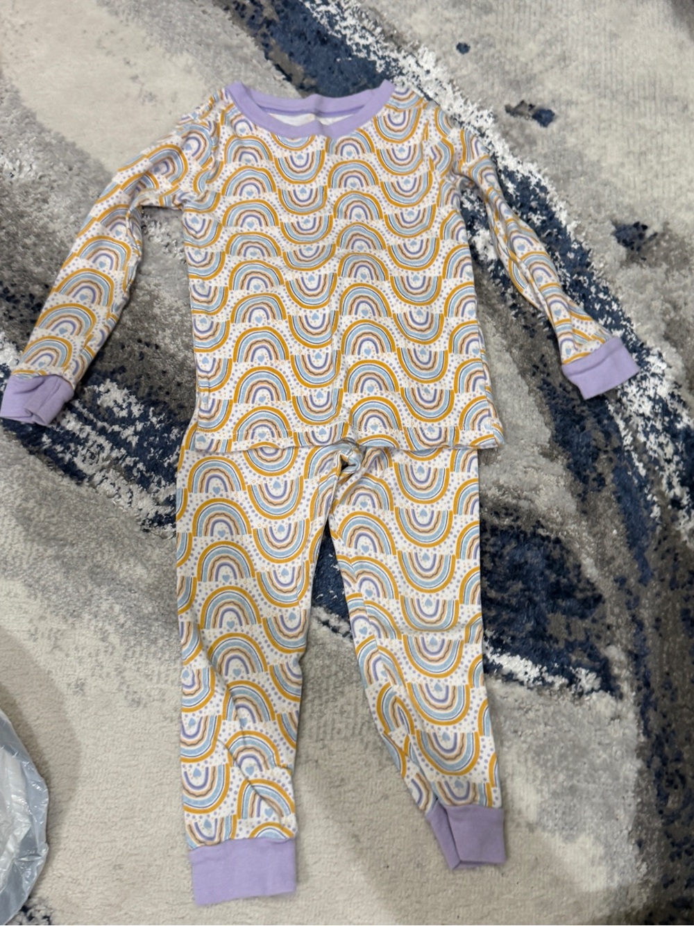 Wonder Nation Rainbow Pajama Set - Girls 3T
